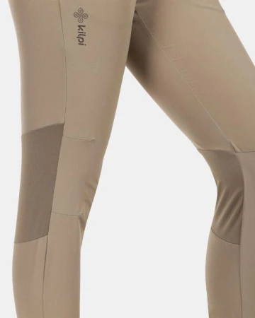 KILPI HEYES-W Khaki dámské běžecké kalhoty