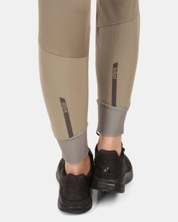 KILPI HEYES-W Khaki dámské běžecké kalhoty