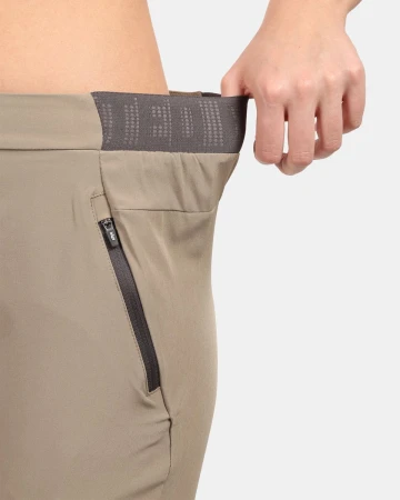 KILPI HEYES-W Khaki dámské běžecké kalhoty