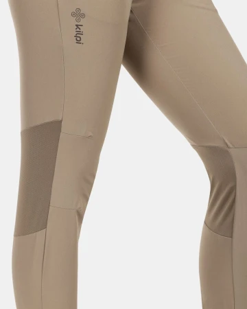 KILPI HEYES-W Khaki dámské běžecké kalhoty