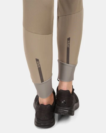 KILPI HEYES-W Khaki dámské běžecké kalhoty
