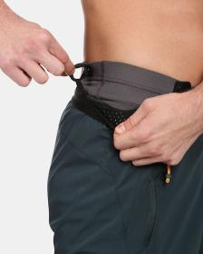 KILPI HIXON-M Tmavě zelené pánské cyklistické kraťasy