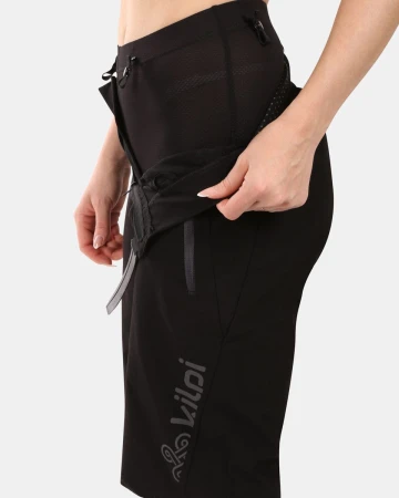 KILPI HIXON-W Černé dámské cyklistické kraťasy