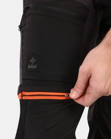 KILPI HOSIO-M Černé pánské outdoorové odepínací kalhoty