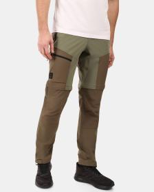 KILPI HOSIO-M Khaki pánske outdoorové odopínateľné nohavice