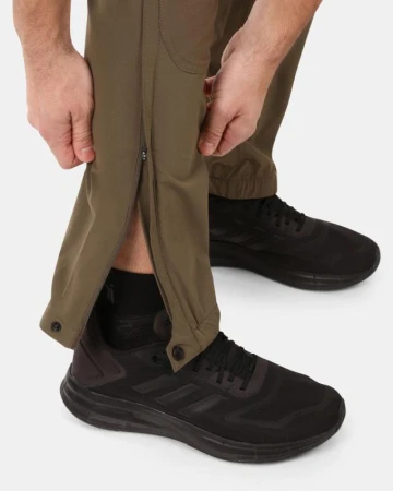 KILPI HOSIO-M Khaki pánské outdoorové odepínací kalhoty