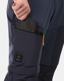 KILPI HOSIO-M Tmavě modré pánské outdoorové odepínací kalhoty