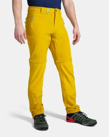 KILPI HOSIO-M Zlaté pánské outdoorové kalhoty