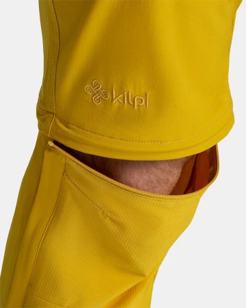 KILPI HOSIO-M Zlaté pánské outdoorové kalhoty