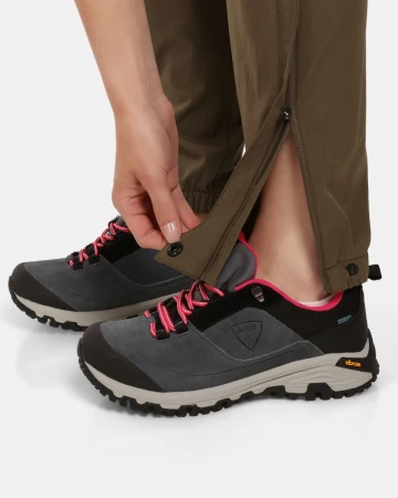KILPI HOSIO-W Khaki dámské outdoorové kalhoty