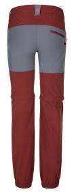 Kilpi HOSIO-W tmavě červené dámské outdoorové kalhoty