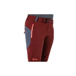 Kilpi HOSIO-W tmavě červené dámské outdoorové kalhoty
