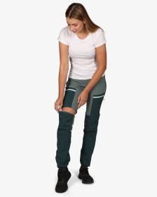 KILPI HOSIO-W Tmavě zelené dámské outdoorové odepínací kalhoty