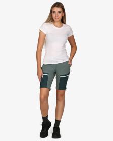 KILPI HOSIO-W Tmavě zelené dámské outdoorové odepínací kalhoty