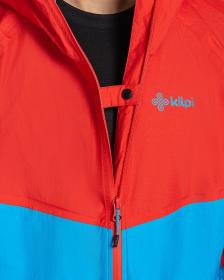 KILPI HURRICANE-M Červená pánská outdoorová bunda