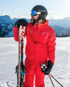 KILPI HYDER-M Červená pánská lyžařská bunda