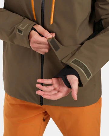 KILPI HYDER-M Khaki pánská lyžařská bunda