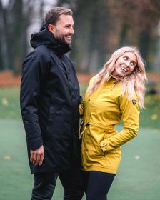 KILPI IVAR-M Černý pánský nepromokavý kabát