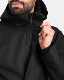 KILPI IVAR-M Černý pánský nepromokavý kabát