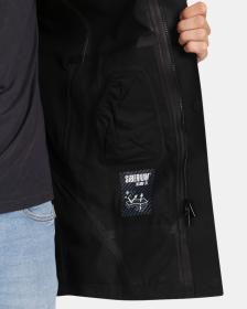 KILPI IVAR-M Černý pánský nepromokavý kabát