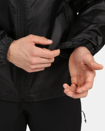 KILPI JALUU-U Černá unisex nepromokavá bunda