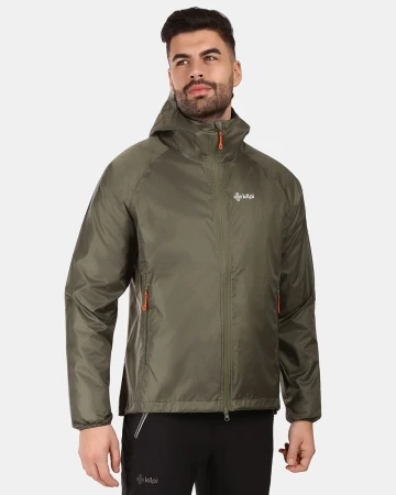 KILPI JALUU-U Tmavě zelená unisex nepromokavá bunda