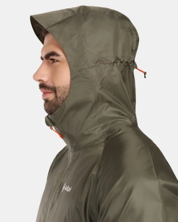 KILPI JALUU-U Tmavě zelená unisex nepromokavá bunda
