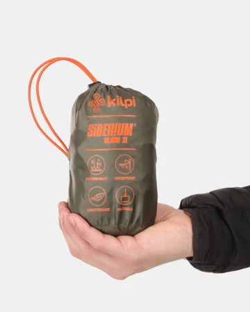KILPI JALUU-U Tmavě zelená unisex nepromokavá bunda