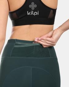KILPI JAMILY-W Tmavě zelené dámské sportovní legíny