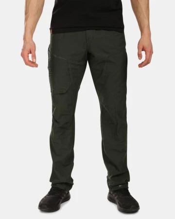 Kilpi JASPER-M Tmavě zelené outdoor kalhoty Kilpi JASPER-M Tmavě zelené outdoor kalhoty
