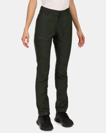 Kilpi JASPER-W tmavě zelené dámské outdoorové kalhoty Kilpi JASPER-W tmavě zelené dámské outdoorové kalhoty