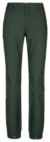 Kilpi JASPER-W tmavě zelené dámské outdoorové kalhoty Kilpi JASPER-W tmavě zelené dámské outdoorové kalhoty