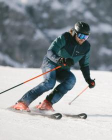 KILPI JEANSO-M Tmavě modré pánské softshellové kalhoty