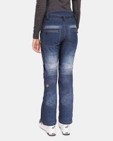 KILPI JEANSO-W Tmavě modré dámské softshellové lyžařské kalhoty