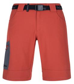 Kilpi JOSEPH-M tmavo červené outdoorové kraťasy