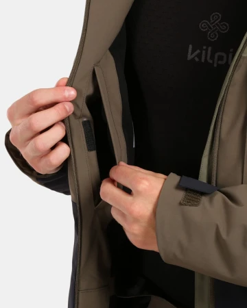 KILPI KILLYAN-M Khaki pánská lyžařská bunda