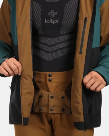 KILPI KILLYAN-M Tmavě zelená pánská lyžařská bunda