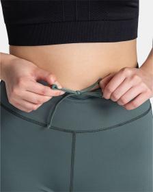 KILPI LAMIRAE-W Tmavě zelené dámské fitnesové legíny