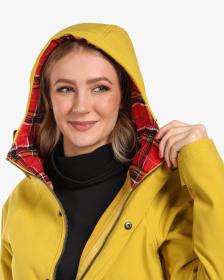 KILPI LASIKA-W Zlatý dámský softshellový kabát