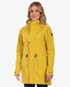 KILPI LASIKA-W Zlatý dámský softshellový kabát KILPI LASIKA-W Zlatý dámský softshellový kabát