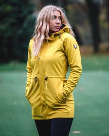 KILPI LASIKA-W Zlatý dámský softshellový kabát