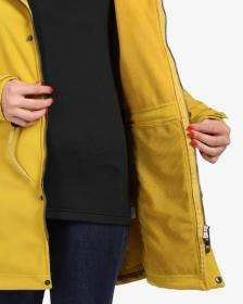 KILPI LASIKA-W Zlatý dámský softshellový kabát