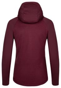 KILPI LAYANA-W Tmavě červená dámská mikina