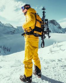 KILPI LAZZARO-M Žlté pánske membránové nohavice