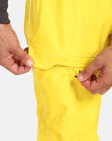 KILPI LAZZARO-M Žlté pánske membránové nohavice