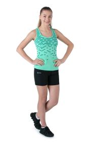 Kilpi LEAVES-W tyrkysové dámské bavlněné tílko