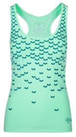 Kilpi LEAVES-W tyrkysové dámské bavlněné tílko
