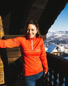 KILPI LEEMA-W Červený funkčný dámsky rolák