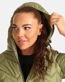 KILPI LEILA-W Zelený dámský zimní kabát