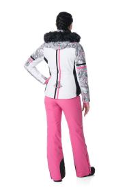 Kilpi LENA-W Bílá dámská lyžařská bunda s vyhříváním